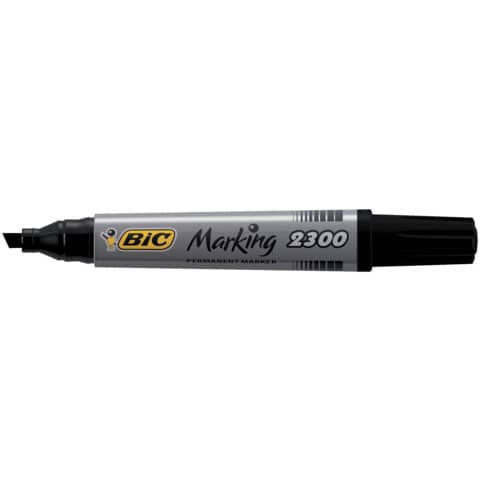 Marcatore permanente BIC Marking 2300 punta scalpello 3,7-5,5 mm nero 8209263